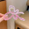Pinza para el pelo grande de lunares estilo coreano para cabello grueso, pinza de tiburón dulce y elegante para la parte trasera de la cabeza, accesorio para el cabello de alta gama y exquisito
