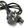 Cable de alimentación para portátil 1.5 m estándar nacional de tres orificios cola de ciruela enchufe Mickey adaptador cable de alimentación