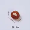 Mini Juguete Alimenticio de Nuez Dibujo Animado Hecho a Mano Accesorios para Joyería DIY Accesorios de Pegamento de Crema Accesorios de Resina Material para Pasadores