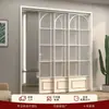 Puerta Corrediza de Cocina con Mecanismo de Tres Vínculos de Aleación de Aluminio y Vidrio, Divisor de Balcón para Sala de Estar Abierta Estilo Francés, Puerta Corrediza Ultraestrecha