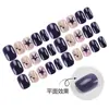 Adesivos de Unha Wearable para Uso Interno Estilo Curto Outono e Inverno Estrela de Cinco Pontas Pequeno Diamante Cor Contrastante Adesivos de Unha Doce Cool Fofo Unhas Postiças