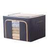 Caja de Almacenamiento para Ropa del Hogar Tela Oxford Caja de Almacenamiento Visual Plegable Caja para Edredones Canasta para Mudanzas y Empaque