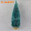 Decoración transfronteriza árbol de Navidad pequeño seda de sisal torre de nieve azul verde dorado y plateado rojo adornos para árbol de Navidad mini 3-