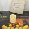 Ventas Directas de Fábrica Velas LED Electrónicas Sin Humo Boca Ondulada Oscilante Arreglo de Escena Romántica para Propuesta