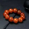 Pulseira de Ágata Vermelha Natural Escama de Dragão Long Lin Agata Sangue Tira de Dragão Colar de Contas Espalhadas Jade Fornecimento Direto