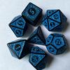 Juego de mesa digital multifacético de 7 piezas con diseño de viento antiguo y complejo de grupo de carreras, juego de colección de dados transfronterizo