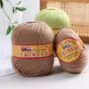 Bolas de Hilo de Lana de Gama Alta Shanghai Sanli Venta al por Mayor Lana de Cabra Pura de Grosor Medio Genuina para Bufandas de Tejer DIY Hechas a Mano