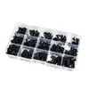 Tornillos de Máquina de Acero Inoxidable Negro 304 Cabeza Plana Phillips Grande Caja M2M3M4M5 Tornillos Tuercas Arandelas Planas Juego para el Hogar