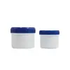 Botella dispensadora cosmética de PP 80g Tarro de plástico blanco para crema Botella vacía para productos de cuidado de la piel Botella de vaselina