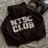 Cárdigan con cremallera estilo callejero de campus europeo y americano, moda con patrón de letras, otoño e invierno, cómodo, casual, sudadera con capucha de manga larga