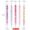 Kit de pincéis para nail art transfronteiriço caneta com ponta de strass em espiral caneta com ponta de flor pincel de pintura para nail art pincel de traço conjunto completo de ferramentas