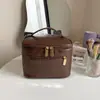 2026 Transfronterizo Amazon Bolsa de Cosméticos de Cuero de PU Granulado Gran Capacidad Bolsa de Cosméticos Bolso de Hombro Neceser