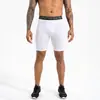 Shorts de Compressão Finos para Corrida Masculina Odm Customizados de Alta Elasticidade para Fitness Malha Esportiva de Secagem Rápida