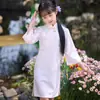 Novo Cheongsam Infantil para Meninas da Primavera de 2026, Roupa Infantil Estilo República da China Primavera/Verão/Início do Outono, Cheongsam Estilo Chinês para Menininhas