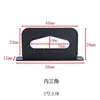 Cable de datos para auriculares gancho de agujero de avión de plástico caja de color PP/PE hebilla de avión tridimensional caja de papel negra en forma de T hebilla colgante