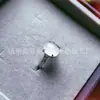 Anel de Calcedônia Natural com um Grande Cabochão, Comparável a Anéis de Jade, Ágata e Pedras Preciosas, Nova Joia Minimalista com Incrustação Estilo Chinês