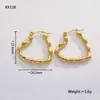 Pendientes Populares Europeos y Americanos de Acero Inoxidable para Mujer, Lujo Accesible Pendientes Elegantes Retro Transfronterizos U Joyería de Acero de Titanio de Gama Alta