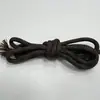 Nova Corda Redonda Preta com Pontos Pretos de Poliéster Grosso 5mm Paracord para Moletom, Calça, Chapéu, Cadarços, Cordão de Bolsa DIY