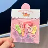 Nuevo Clip para el Cabello Infantil de Estrella de Cinco Puntas Dulce de Verano Mariposa Garras que No se Caen Pinza Linda para Flequillo de Bebé