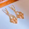 Brincos de zircônia e diamante personalizados de nicho de alta qualidade 2024 nova moda Coreia do Sul brincos de temperamento de celebridade da internet para mulheres