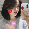 Recomendado por Blogger Quince Palacios de Aura Noble Collar de Perlas Corazón Retro Broche Floral de Princesa Diamante Brillante