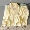 Otoño Nube Algodón Ropa de Casa para Mujer Sencilla Estrellas de Cielo Completo Manga Larga Pantalón Largo Holgado Talla Extra Dulce Juego de Pijama con Encaje