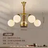 Candelabro de sala de estar estilo vintage americano de cobre puro, candelabro estilo retro americano de frijol mágico para dormitorio y comedor de madera de nogal norteamericano