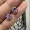 Aretes de Circonita de Nuevo Color de Xuping Aretes Geométricos de Circonita con Forma de Flor y Corazón Aretes de Lujo Ligero de Alta Gama para Mujer
