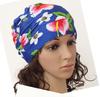 Gorro de natación Gorro plisado de color de moda para mujer adulto cómodo no aprieta la cabeza cabello largo gorro de natación de tela grande venta al por mayor transfronteriza