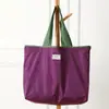 Bolsa de Compras Dobrável de Grande Capacidade Transfronteiriça, Bolsa de Compras Portátil com Cordão para Supermercado, Bolsa Transversal de Tecido Oxford para Armazenamento de Compras