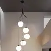 Candelabro Creativo para Escaleras de Villa Dúplex, Apartamento, Hueco de Escalera, Luz Giratoria para Loft con Techos Altos, Largo y Lujoso con un Toque de Alta Gama