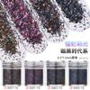 Nail art glitter lantejoulas glitter pó gradiente conjunto azul roxo 123mm misto esmalte joias material gota de cola