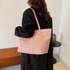 Bolsa Tote Grande Portátil Simple Distintiva Hermosa Nueva de Invierno 2024 Moda Elegante Bolso de Hombro para Debajo del Brazo