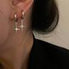 Aretes con Diseño de Nicho Sentido Avanzado de Brillo en Forma de V Pendientes Modernos Simples Temperamento Estilo Frío Distintivo Hebilla de Oreja Moda Versátil Oreja