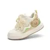 Balabala Sapatos Infantis Tênis Infantis Sapatos Esportivos para Meninas Sapatos Brancos Pequenos Sapatos Casuais Primavera & Outono 2025 Doces e Respiráveis