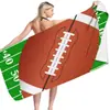 Serie de Rugby toalla de playa microfibra terciopelo de doble cara toalla de playa toalla de baño para natación variedad toalla cuadrada toalla de playa