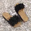 2026 Verano Nuevo Comercio Exterior Talla Grande Sandalias Casuales Cómodas de Mujer con Estampado Floral Slip-On Talla Única