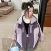 Chaqueta Abrigo Versátil de Primavera y Otoño para Niñas con Lazo Nuevo, Atuendo Elegante de Otoño para Bebé Niña