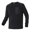 Camiseta Raglan G-stone Patchwork de Lã Manga Longa Camada de Isolamento de Ar Antiestática Confortável Elástica para Uso ao Ar Livre