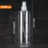 Al por mayor En stock 30ml 50ml 100ml Botellas de Plástico Transparente con Atomizador Alcohol Perfume Spray de Presión Botellas Reutilizables