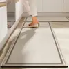 Alfombrilla Absorbente de Agua Antideslizante Estilo Wabi-Sabi, Simple y Fácil de Mantener, Alfombrilla para Suelo de Cocina, Lavable, Absorbente de Agua, Secado Rápido, Alfombrilla de Suelo de Tierra de Diatomeas