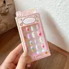 Lindas Pegatinas para Uñas Sanrio para Niños, Pegatinas de Uñas Desgastables, Parches para Uñas de Kuromi, Juguetes de Dibujos Animados para Niños