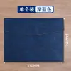 Maletín de cuero para documentos de negocios, bolsa para archivos de papel A4, porta documentos, bolsa para documentos engrosada e impermeable con botón a presión, se puede imprimir con logotipo