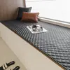 Cojín minimalista para mirador, nuevo modelo 2026, impermeable y resistente a las manchas, apto para todas las estaciones, cojín de cuero para asiento de ventana, alfombrilla antideslizante, venta al por mayor