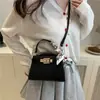 Estilo Coreano Tendência 2026 Lenço de Seda Simples Moda Feminina Elegante Novo Estilo Bolsa de Ombro Único Transversal Pequena Quadrada