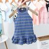 Roupa Infantil Vestido Super Estiloso para Meninas 2026 Novo Estilo Coreano Vestido Salopete Bebê Verão Vestido Princesa Tendência