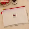Bolsa de almacenamiento de cuadrícula estilo perrito salchicha inspirada en ins, linda bolsa portátil de doble capa para viajes para artículos de tocador y maquillaje de niñas