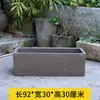 Bandeja Rectangular Maceta de Arena Morada Gres Florero de Loto Nenúfar Cerámico Maceta Grande para Paisajismo Maceta Hidropónica de Diámetro Extra Grande Maceta Extra Grande