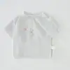 Ropa de Verano para Bebé, Camisetas Transpirables de Manga Corta y Media para Niños Pequeños, Tops de Verano para Bebé Niña, Ropa de Bebé