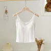 2026 Nueva Camisola de Encaje Ropa Interior para Mujer con Almohadillas de Sujetador Integradas, Se Puede Usar como Capa Exterior, Camiseta Básica Versátil de Corte Ajustado